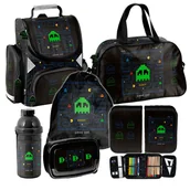 Bidony dla dzieci - Zestaw szkolny 6-elementowy Game Paso tornister torba worek piórnik bidon śniadaniówka dla chłopca - miniaturka - grafika 1