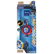 Zabawki interaktywne dla dzieci - Zegarek cyfrowy z projektorem Sonic Lexibook Dmw050sn - miniaturka - grafika 1