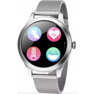 Garett Women Naomi Pro Srebrno-stalowy - Smartwatch - miniaturka - grafika 1