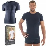 Koszulki męskie - BRUBECK SS11030 koszulka męska termo WEŁNIANA - XL - miniaturka - grafika 1