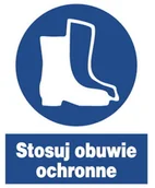 Akcesoria BHP - ZNO-8 - ZNAK BHP nakazu - Stosuj obuwie ochronne - miniaturka - grafika 1