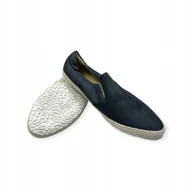 Mokasyny męskie - Mokasyny męskie zamszowe Old Money 44 - miniaturka - grafika 1