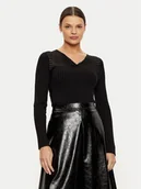 Swetry damskie - Morgan Sweter 242-MGANZA Czarny Slim Fit - miniaturka - grafika 1