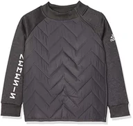 Bluzy dla chłopców - adidas Bluza chłopięca Nm z długim rękawem czarny Black/Grey Five. 152 - miniaturka - grafika 1