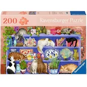 Puzzle - Puzzle RAVENSBURGER Koty na półce 12001367 (200 elementów) - miniaturka - grafika 1
