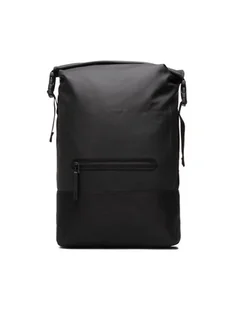 Rains Plecak Buckle Rolltop Rucksack 13720 Czarny - Plecaki - miniaturka - grafika 1