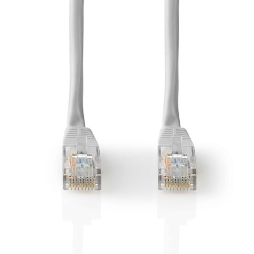 Nedis CAT5e kabel sieciowy - U/UTP - wtyczka RJ45 - wtyczka RJ45-30,0 m - okrągły - PCW - szary - etykieta