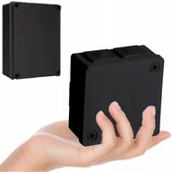 Puszki elektryczne i akcesoria - Hager VP-22-Puszka-n-t-86x86x40mm-IP55-6-wl-2wkr-dłgum-czarna 022-05 - miniaturka - grafika 1