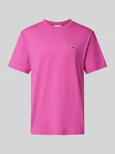 T-shirt z naszywką z logo - Koszulki męskie - miniaturka - grafika 1