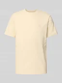 Koszulki męskie - T-shirt z prążkowanym okrągłym dekoltem - miniaturka - grafika 1