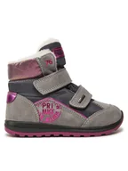 Buty dla dziewczynek - Primigi Śniegowce 6855266 S GORE-TEX Szary - miniaturka - grafika 1