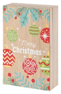 LIVARNO home Drewniany kalendarz adwentowy (brązowy/czerwony) - Ozdoby bożonarodzeniowe - miniaturka - grafika 1