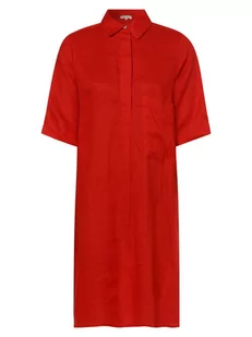Marie Lund - Damska sukienka lniana, czerwony - Sukienki - miniaturka - grafika 1