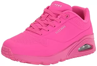 Skechers Damskie sneakersy Uno - Night Shades, różowy - Pink Hot Pink Durabuck Htpk - 38 EU - Sneakersy damskie - miniaturka - grafika 1