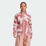 Odzież trekkingowa damska - Bluza Terrex Multi Printed Full-Zip Fleece - miniaturka - grafika 1