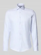 Koszule męskie - Koszula biznesowa o kroju slim fit z kołnierzykiem typu kent - miniaturka - grafika 1