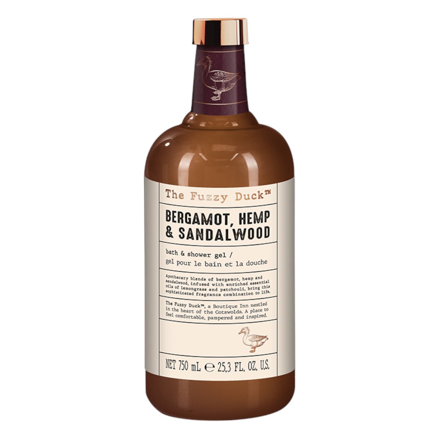 Baylis&Harding The Fuzzy Duck Bergamot, Hemp&Sandalwood Mens Luxury Bath&Shower Gel Gift