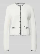 Swetry damskie - Kardigan rozpinany z mieszanka wiskozy model 'Kumma' - miniaturka - grafika 1