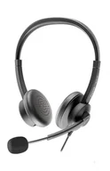 Słuchawki - Axtel AXH-ACEUCD  USB Type-C / USB Type-A Czarny - miniaturka - grafika 1