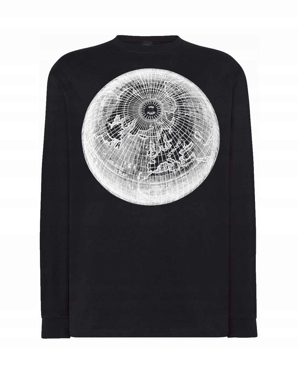 Longsleeve męski nadruk kula Ziemia r.5XL