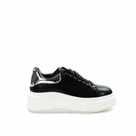 Sneakersy damskie - Damskie sneakersy czarne Goe NN2N4032 37 - miniaturka - grafika 1