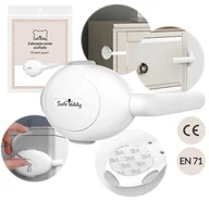 Zabezpieczenia dla dzieci - Zabezpieczenie blokada szafek szuflad samoprzylepne mebli klej 3M SafeTeddy - miniaturka - grafika 1