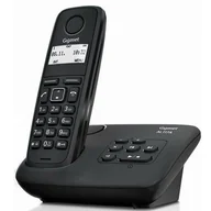 Telefony stacjonarne - Gigaset, Telefon bezprzewodowy, AL117A, Black - miniaturka - grafika 1