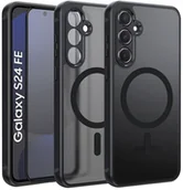 Etui i futerały do telefonów - Etui do Samsung S24 FE do MagSafe MATT CASE WZMACNIANE 360 Szkło 5DPREMIUM - miniaturka - grafika 1