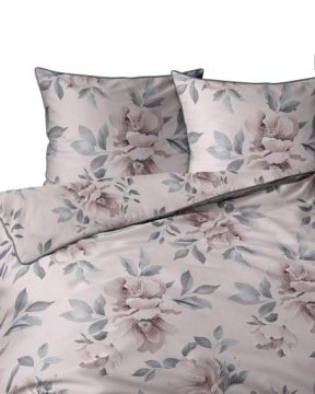 Pościel 200x160 bawełna Perkal kolekcja 5898 A Magnolie na różu Detexpol