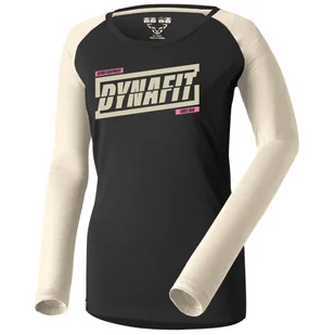 Koszulka damska Dynafit 24/7 W L/S Tee Rozmiar: M / Kolor: biały/czarny - Koszulki sportowe damskie - miniaturka - grafika 1