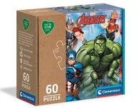 Puzzle - Clementoni Puzzle 60 Play For Future Avengers Nowa - miniaturka - grafika 1