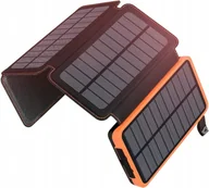 Powerbanki - POWERBANK SOLARNY ADDTOP 25000 mAh CZARNY - miniaturka - grafika 1