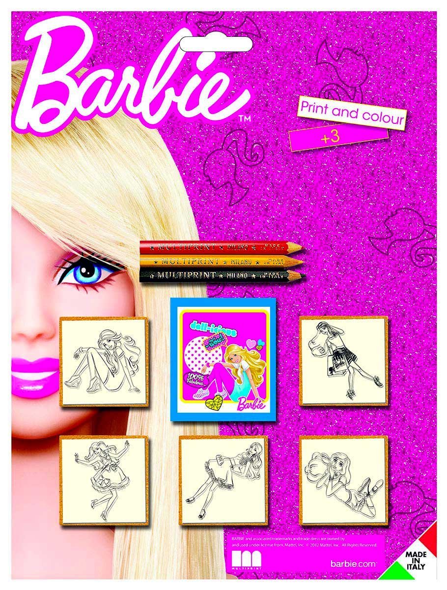 Multiprint, Barbie, zestaw pieczątek