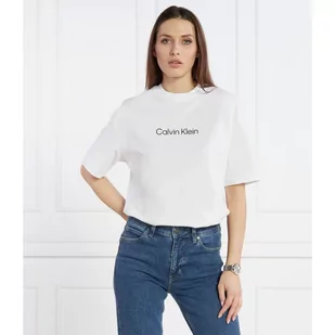 Calvin Klein T-shirt | Oversize fit - Koszulki i topy damskie - miniaturka - grafika 1