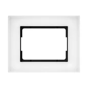 Klawisze i ramki - Vilma Ramka szklana biała R01G - miniaturka - grafika 1