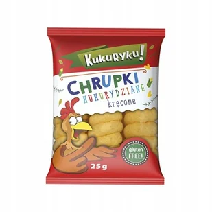 Kukuryku Chrupki Kukurydziane Kręcone 25g - Chrupki - miniaturka - grafika 1
