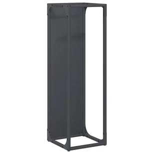 vidaXL Stojak na drewno opałowe antracyt 25x25x80 cm - Wózki magazynowe - miniaturka - grafika 1