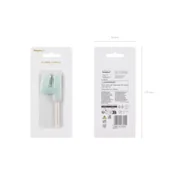 Urodziny dla dorosłych - PartyDeco Świeczka 4 jasno niebieska 5.5cm - miniaturka - grafika 1