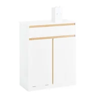 Szafki łazienkowe - SOBUY Szafka Łazienkowa Składany kosz na pranie BZR79-W - miniaturka - grafika 1