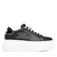 Sneakersy damskie - Sneakersy KARL LAGERFELD KL42311A Czarny - miniaturka - grafika 1