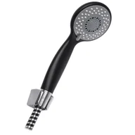 Zestawy prysznicowe - Kerra Prysznic ręczny NERO z wężem - miniaturka - grafika 1