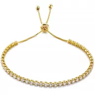 Bransoletki - Bransoletka STAL SZLACHETNA POZŁACANA elegancka - miniaturka - grafika 1