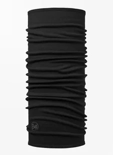 Chusta Buff Midweight Merino Wool - solid black - Czapki i chusty sportowe męskie - miniaturka - grafika 1