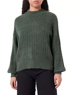 Swetry damskie - ICHI Damski sweter IHKAMARA LS5, 190417/Kombu Green, XL - miniaturka - grafika 1