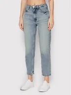 Spodnie damskie - Guess Jeansy W2YA21 D4NH6 Niebieski Mom Fit - miniaturka - grafika 1