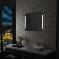 Lustra - Ścienne lustro łazienkowe z LED VIDAXL, 80x60 cm - miniaturka - grafika 1