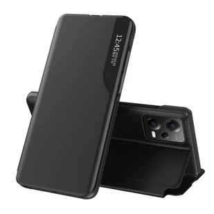 Etui pokrowiec z klapką i podstawką do Xiaomi Redmi Note 12 Pro+ Eco Leather czarne HURTEL - Etui i futerały do telefonów - miniaturka - grafika 1