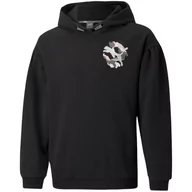 Odzież sportowa dziecięca - Bluza dla dzieci Puma Alpha Hoodie FL G czarna - miniaturka - grafika 1