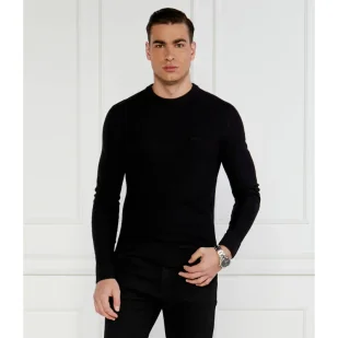BOSS ORANGE Wełniany sweter Avac_C | Regular Fit - Swetry męskie - miniaturka - grafika 1