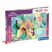 Puzzle - Clementoni Puzzle 104 Brokat Princess - - miniaturka - grafika 1